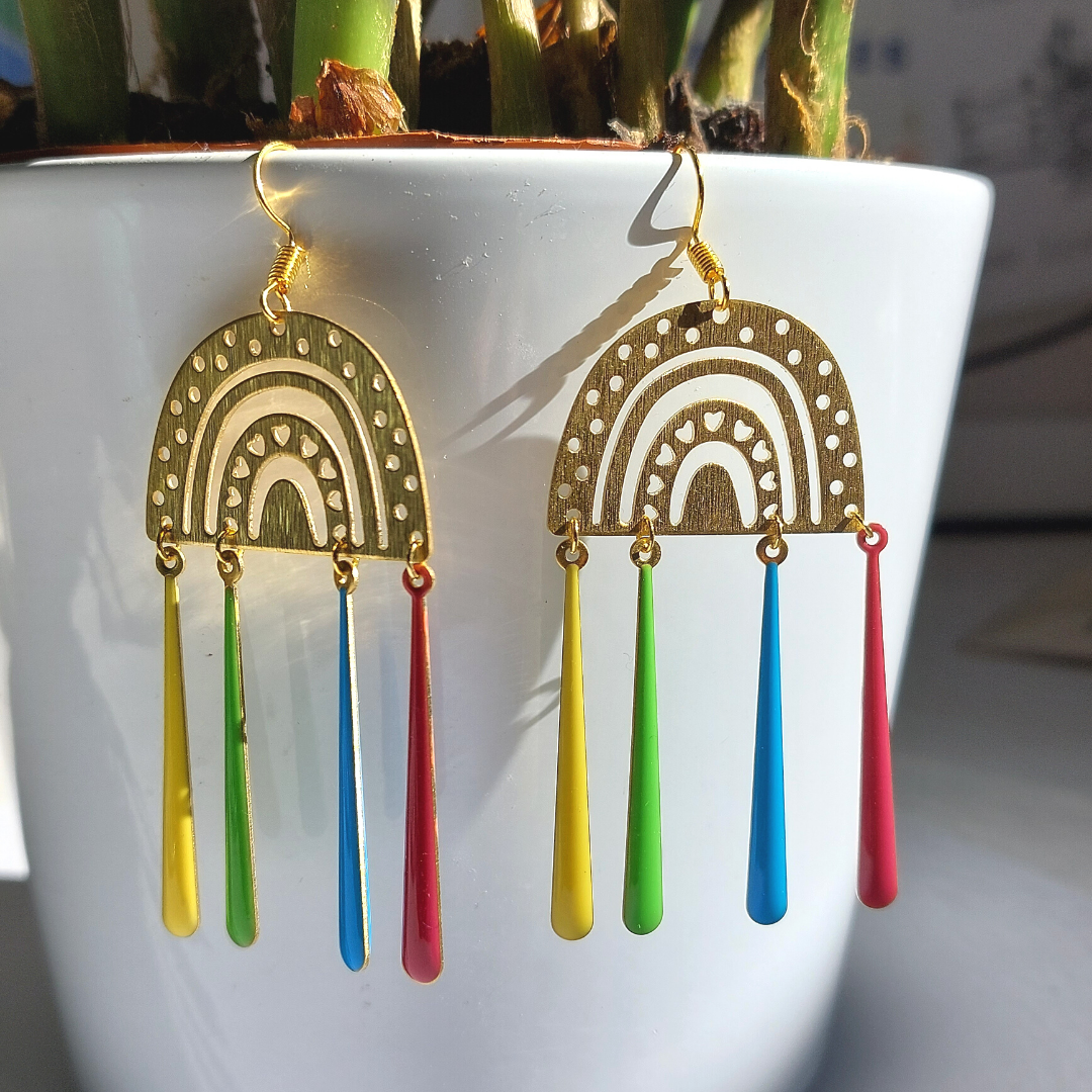 Rainbow Earrings image 2