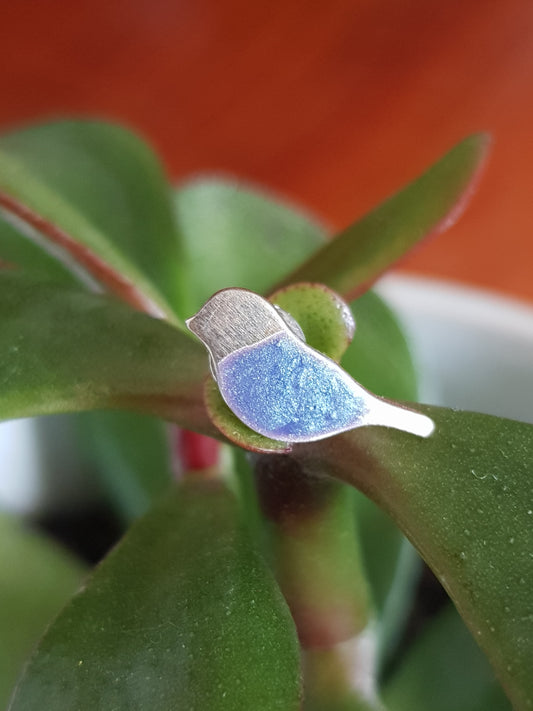 Enamel Bird Studs - 3 different colours image 1