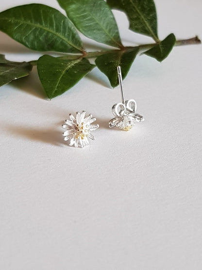 Sterling Silver Daisy Studs image 1
