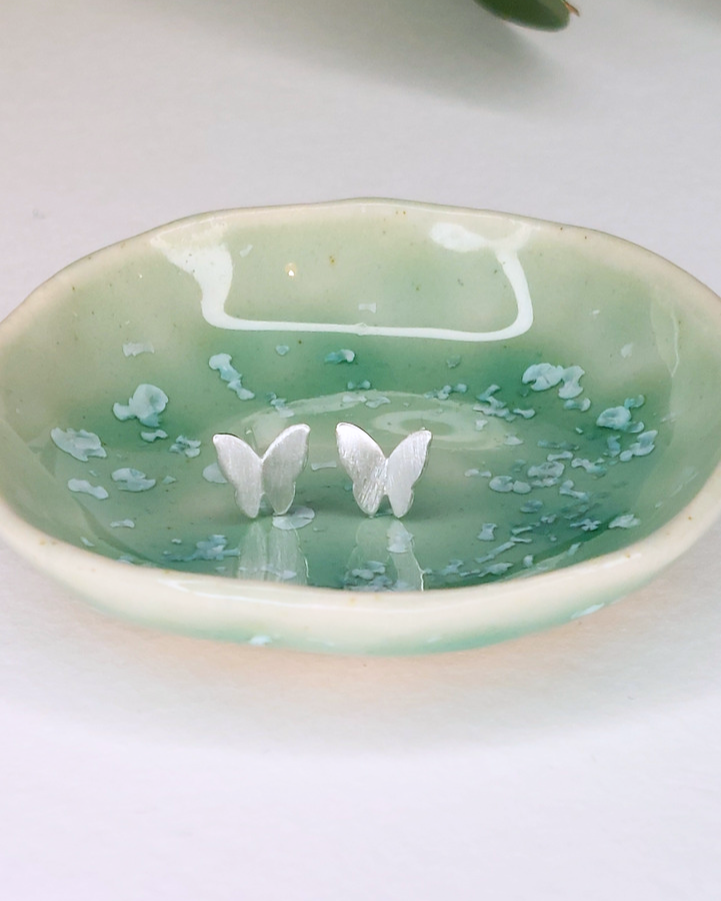 Butterfly studs in Sterling Silver image 0