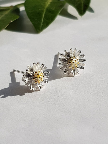 Sterling Silver Daisy Studs image 2