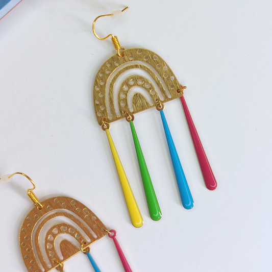 Rainbow Earrings image 1