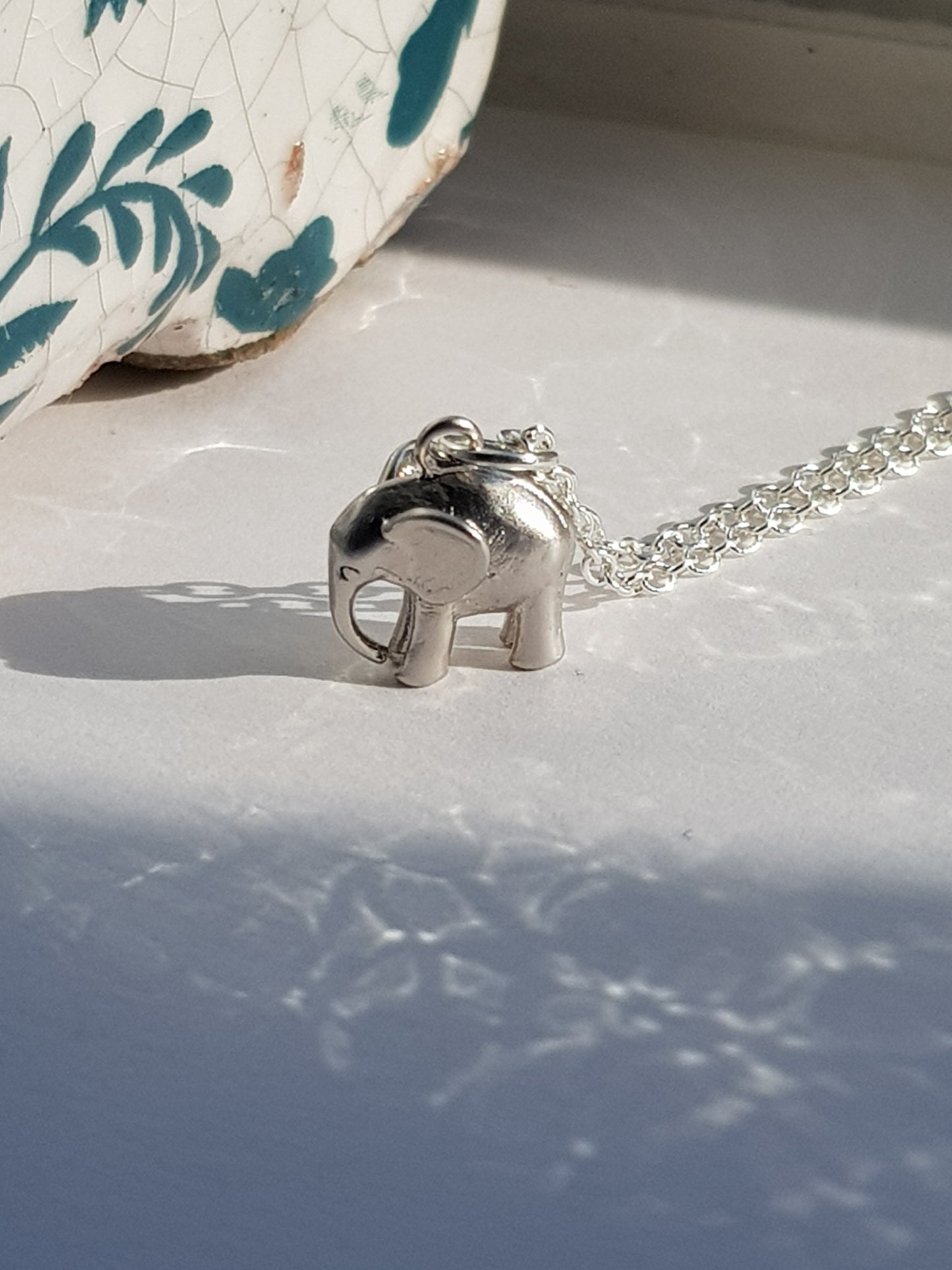 Tiny Elephant Necklace image 1
