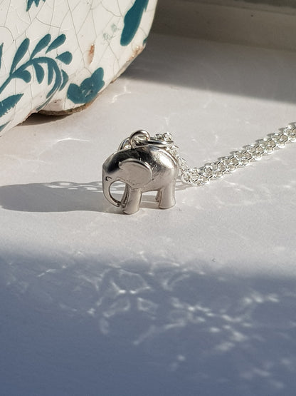 Tiny Elephant Necklace image 1