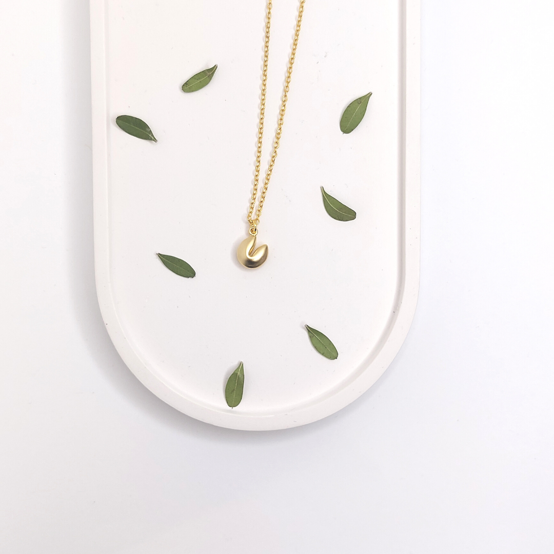 Fortune Cookie Necklaces - gold or silver image 2
