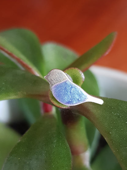 Enamel Bird Studs - 3 different colours image 1