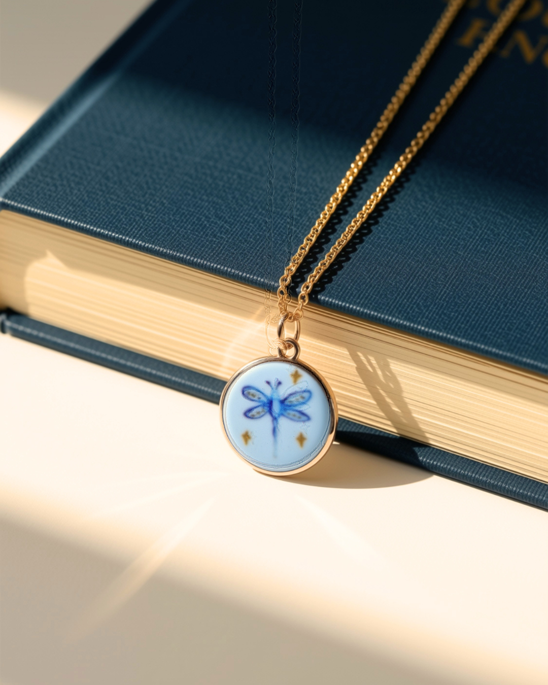 Dragonfly Enamel Necklace