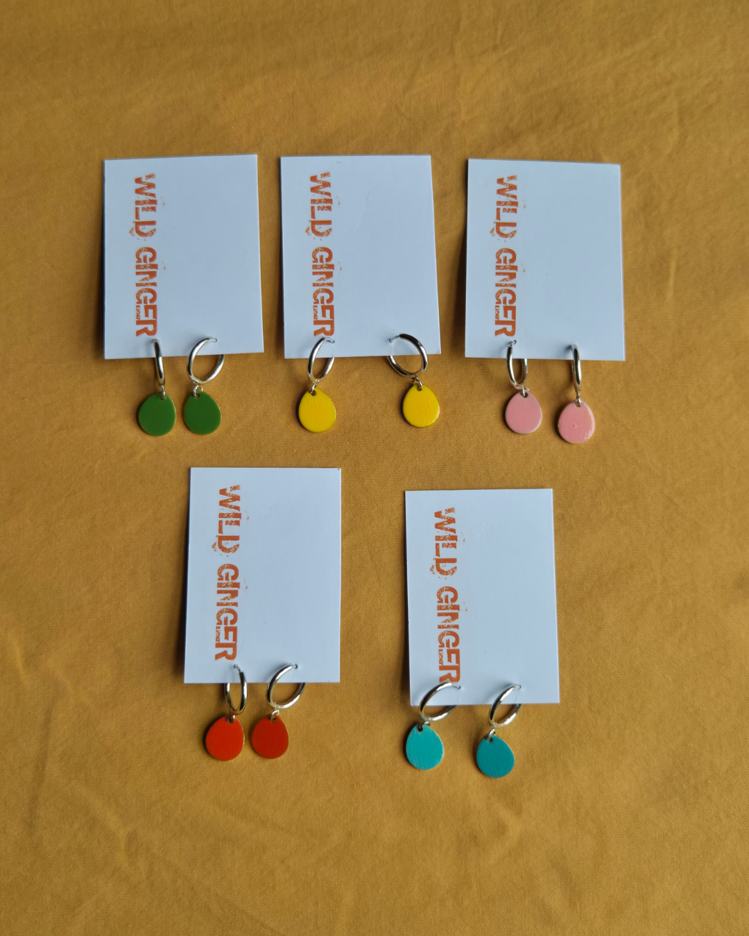 Raindrop Hoops - 5 different colours