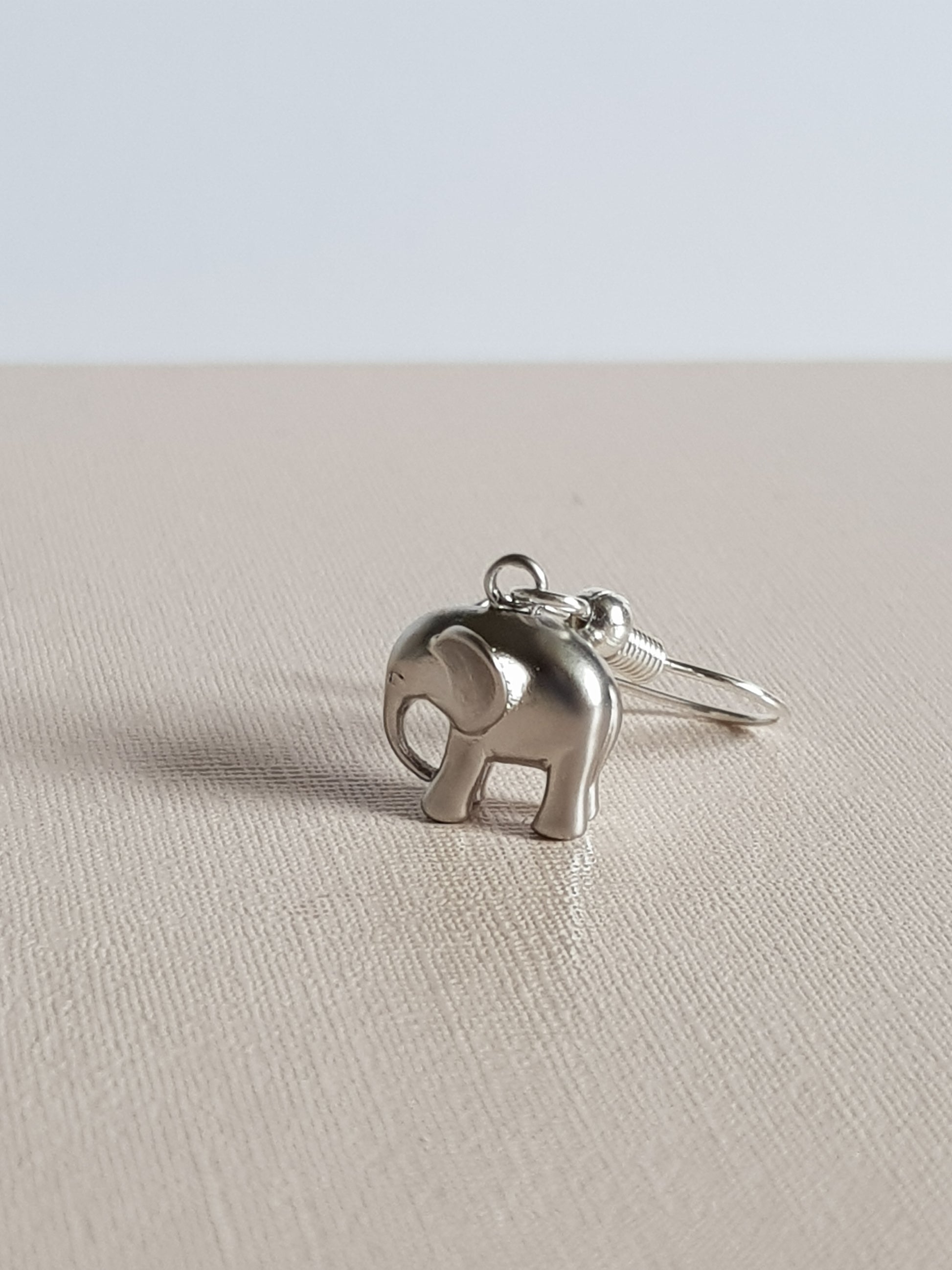 Elephant Earrings - silver or gold image 3