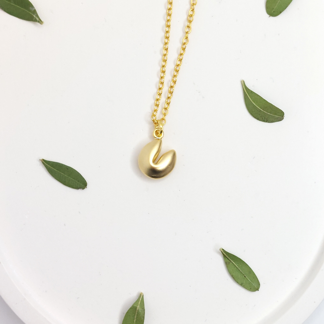 Fortune Cookie Necklaces - gold or silver image 3