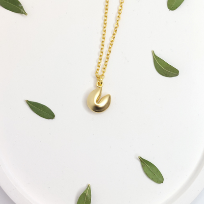 Fortune Cookie Necklaces - gold or silver image 3