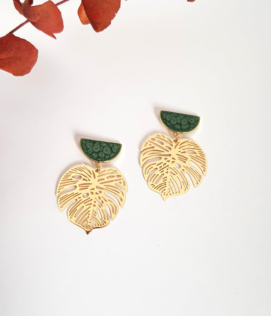 Olivia Earrings - green image 0