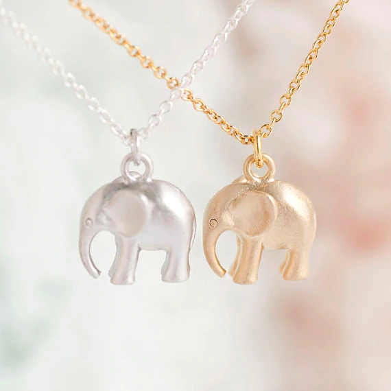 Tiny Elephant Necklace image 0
